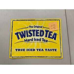 Twisted Tea Hard Iced Tea Metal Tin Sign Beer Bar Mancave